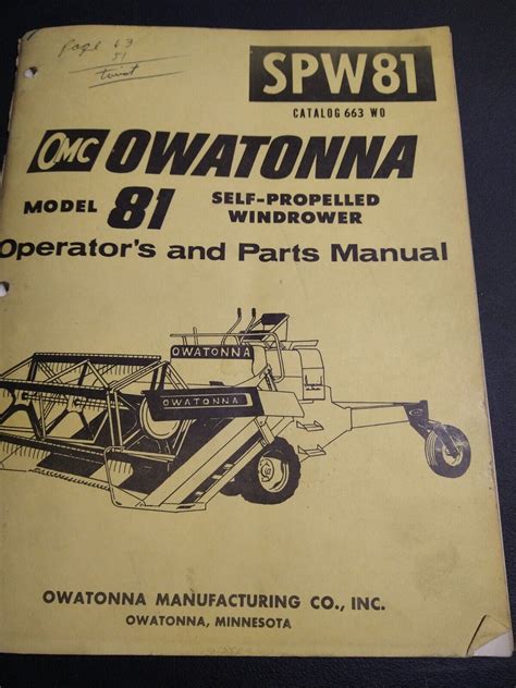 owatonna swather parts